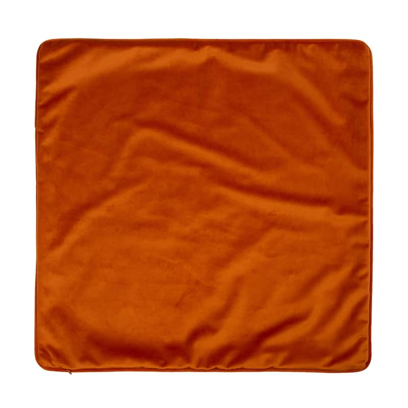 Glitzhome Faux Burlap Pumpkin Pillow Cover- 20 x 20 in