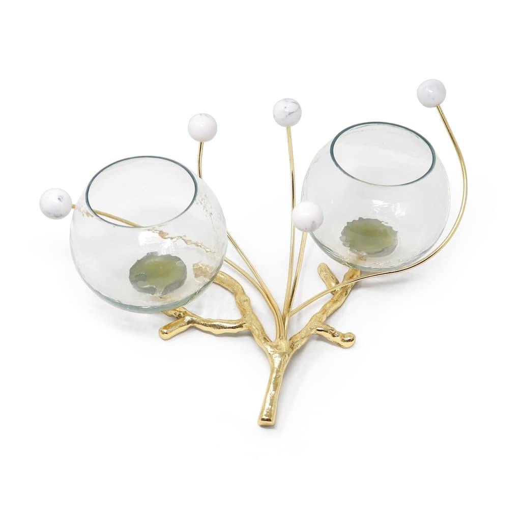 Bowl Branch Centerpiece with Ball Design