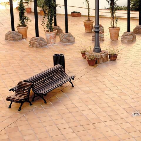 Merola Tile Klinker Natural 12.75" x 12.75" Ceramic Floor and Wall Quarry Tile