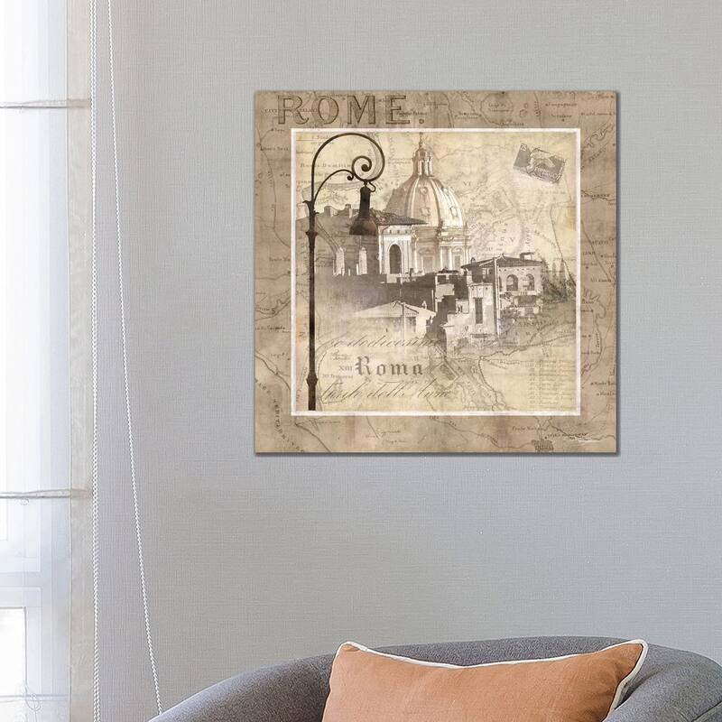 iCanvas "When In Rome" by Keith Mallett Canvas Print - 26x26x1.5