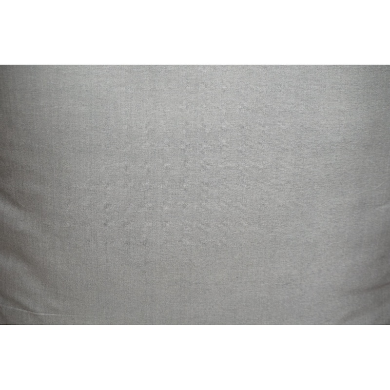 Home&Manor Premium Silk Throw Pillow 18" Light Gray