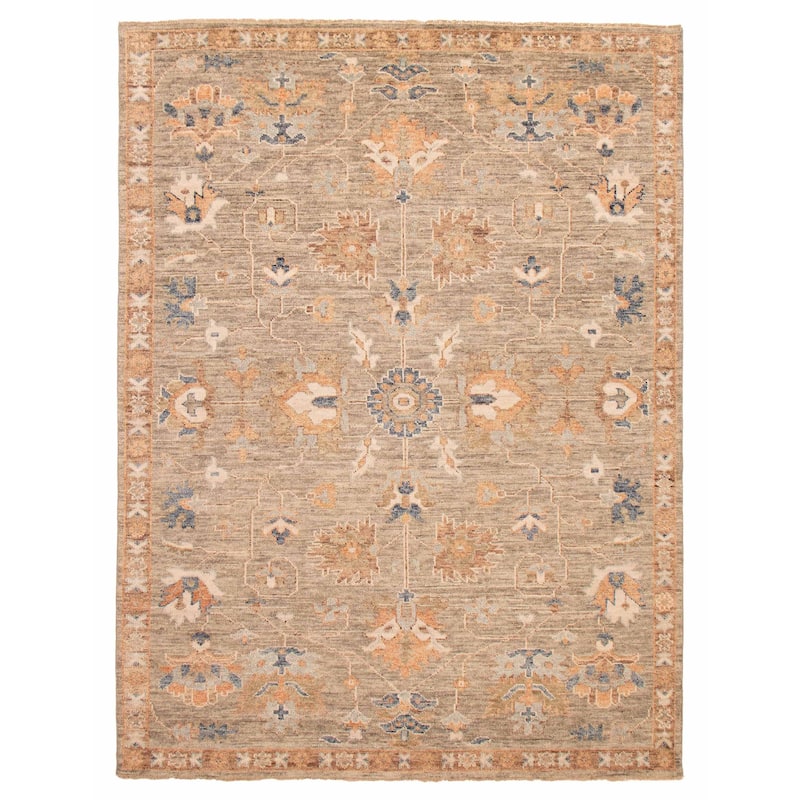 ECARPETGALLERY Hand-knotted Jules Serapi Taupe Wool Rug - 9'2 x 11'11 - Taupe - 9'2 x 11'11