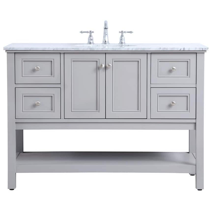 Elegant Lighting VF27048 Metropolis 48" Free Standing Single Basin