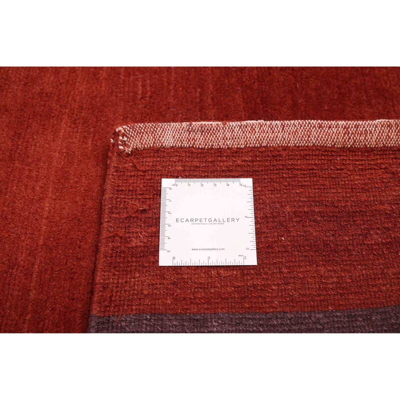 ECARPETGALLERY Hand-knotted Opulence Red Silk, Wool Rug - 8'0 x 10'0