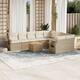 Option Beige 5x middle + Table + 2x corner