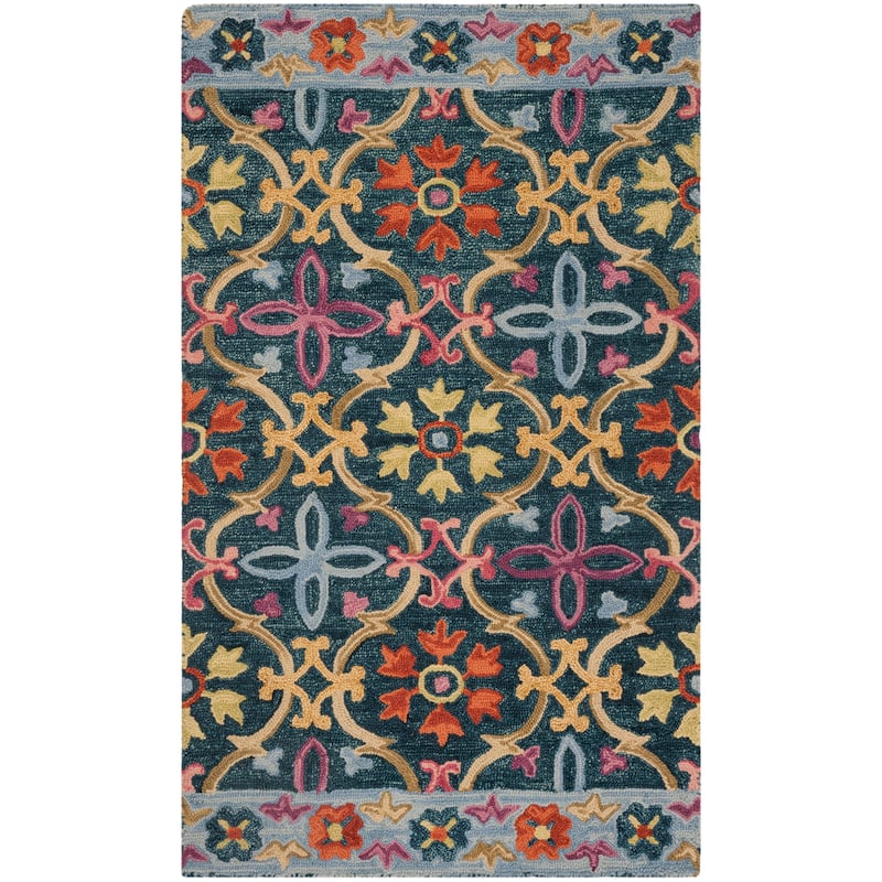 SAFAVIEH Handmade Suzani Slavejka Boho Tribal Wool Rug