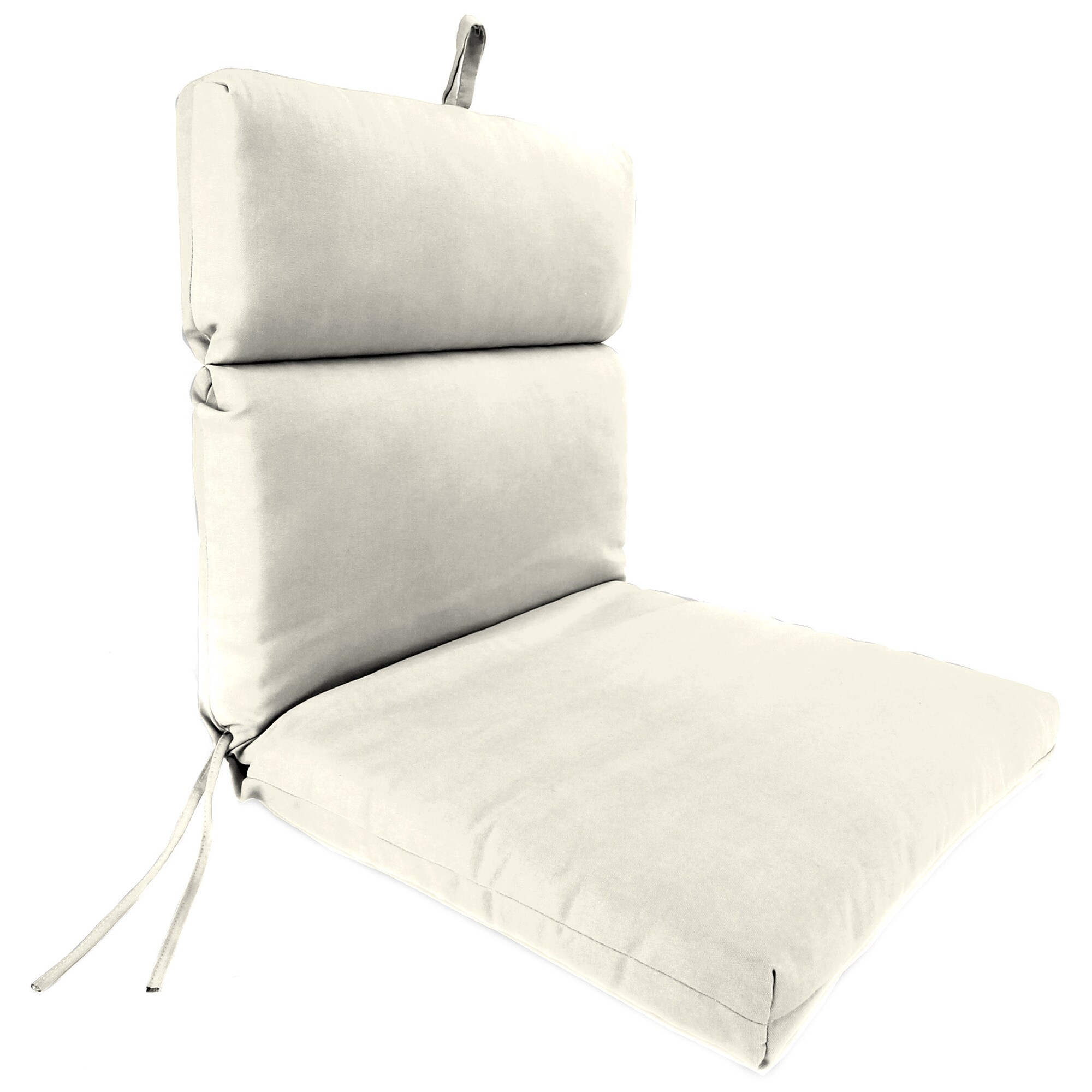 22" x 44" Outdoor Chair Cushion with Ties and Loop - 44'' L x 22'' W x 4'' H