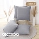 preview thumbnail 69 of 89, Deconovo Faux Linen Throw Pillow Covers 4 PCS(Cover Only) 16"x16" - Silver Sconce
