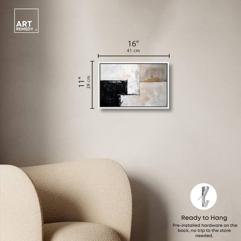 Black Dust and White Ash II Canvas by Art Remedy