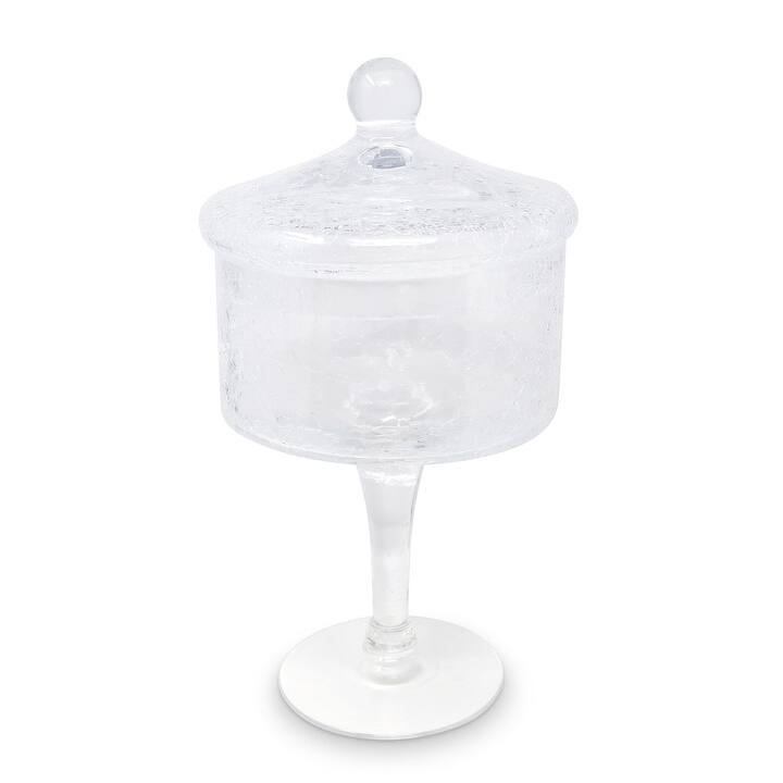 Tall Stemmed Cookie Jar, Liscio Ottico - Small - Cracked