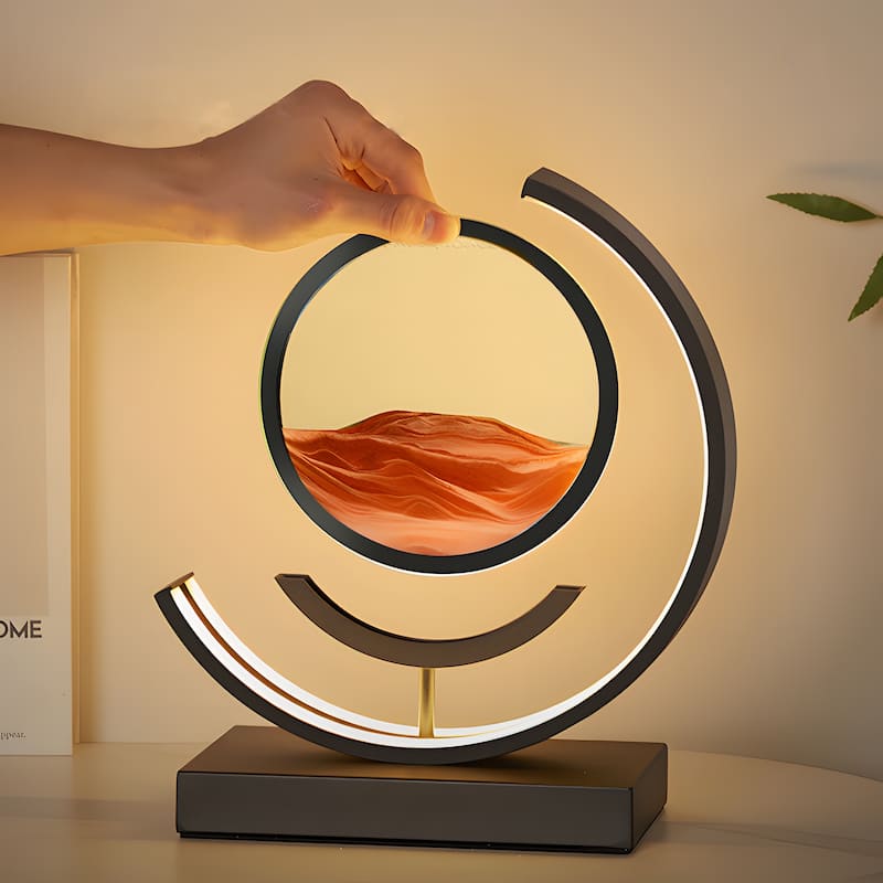 Moving Sand Painting Accent Table Lamp