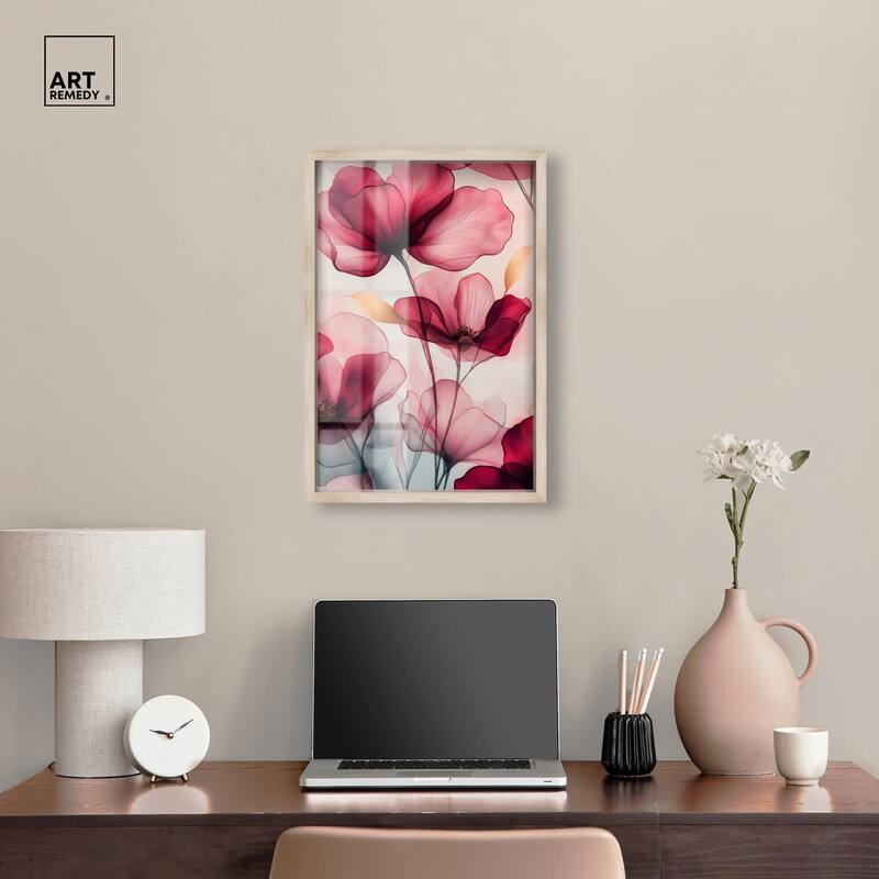 Chiffon Cherry Charm Shadowbox by Art Remedy