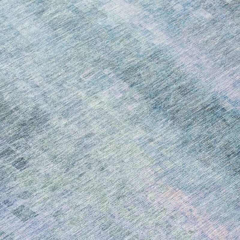 Machine Washable Indoor/ Outdoor Abstract Ombre Chantille Rug