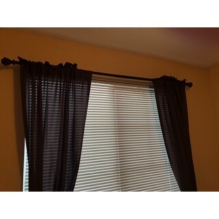 Shop Oil Rubbed Bronze Adjustable Curtain Rod Set Free
