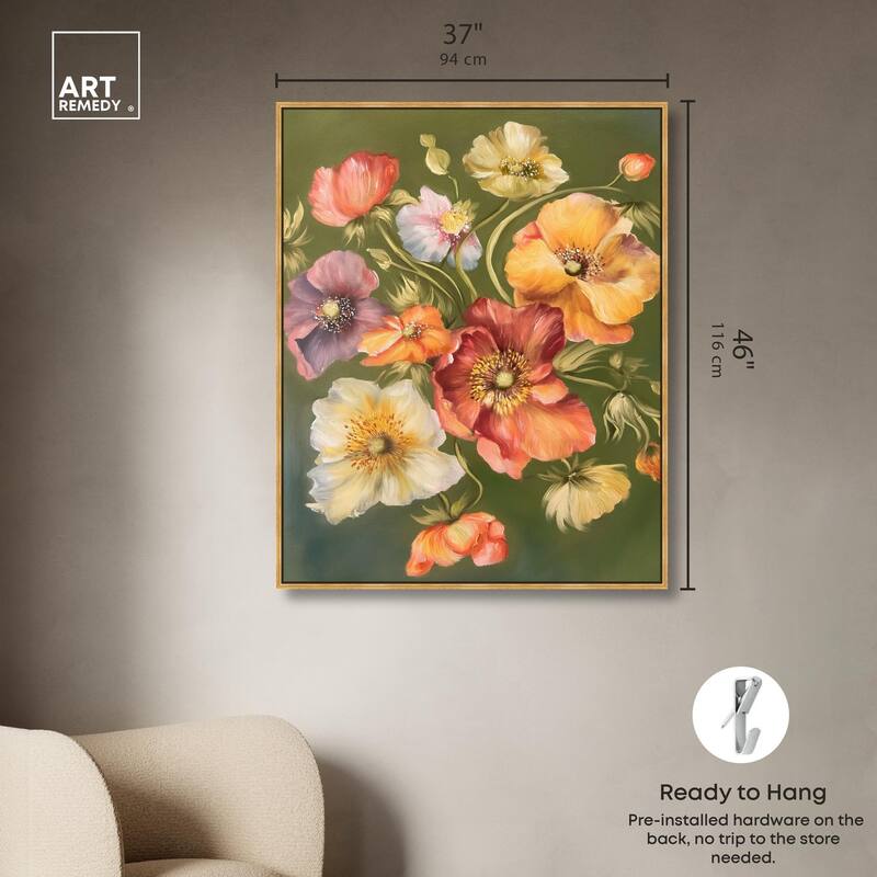 Twilight Tulips I Canvas by Art Remedy