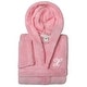 preview thumbnail 52 of 69, Sweet Kids 100% Polyester SUPER PLUSH Double Brushed Hooded Bathrobe with White Script Monogram X - Large
