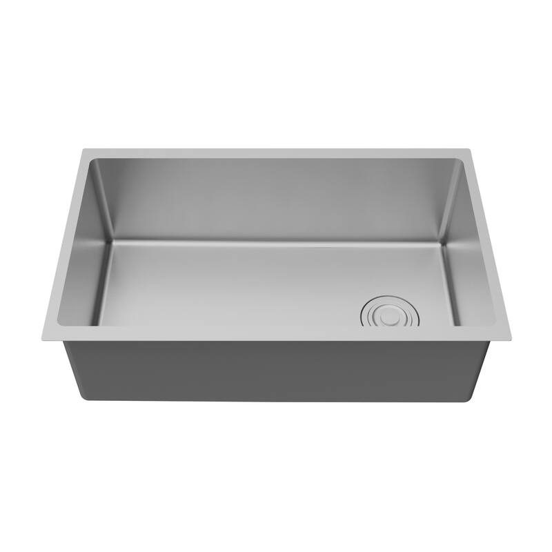 Karran Fusion Undermount 30-in x 18-in Stainless Steel Single Bowl Workstation Kitchen Sink