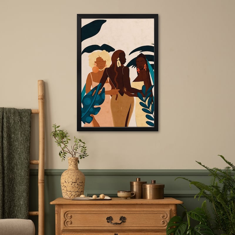 Sisters Premium Framed Poster by Reyna Noriega