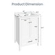 preview thumbnail 14 of 61, Modern Bathroom Vanity with Ceramic Sink, Soft-Close Storage Cabinet and Glossy Easy-Clean Countertop