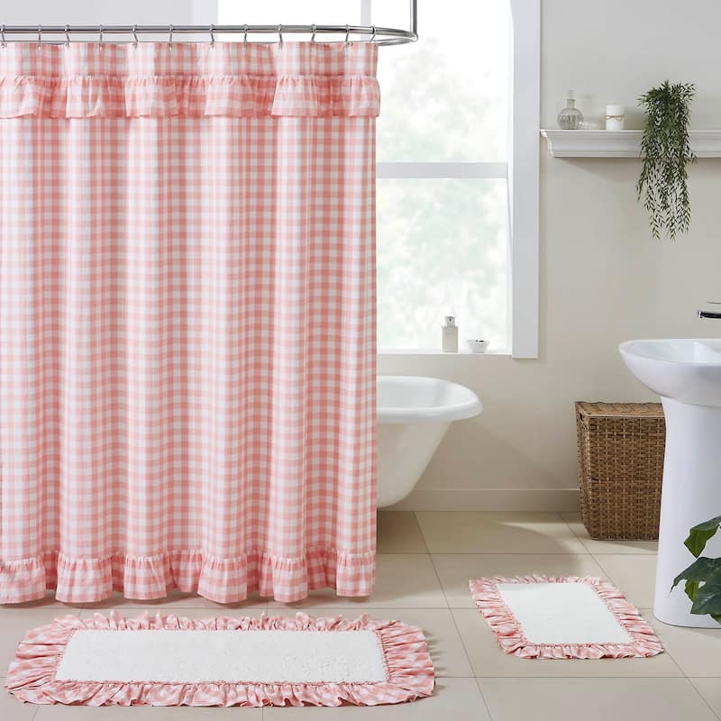 Annie Buffalo Check Ruffled Shower Curtain