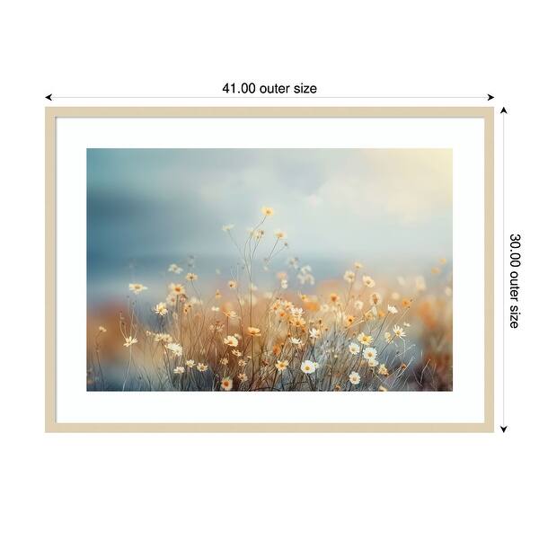 dimension image slide 1 of 2, Amanti Art Gentle Nature Hues I by Lazar studio Wood Framed Wall Art Print - Svelte Natural