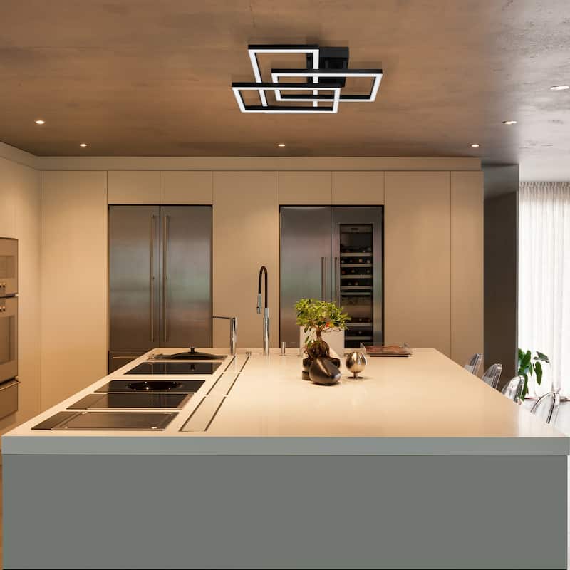 VONN Lighting Radium VRCF49103BL 28-inch ETL Certified Integrated LED Rectangular Ceiling Fixture - 28"L x 27.5"W x 6.75"H