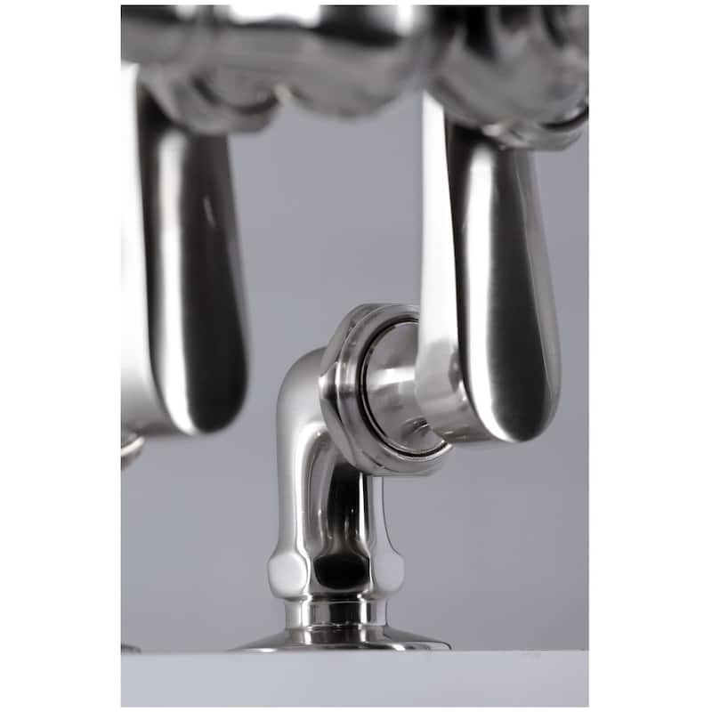 Kingston Brass Vintage Deck Mounted Clawfoot Tub Filler with Built-In