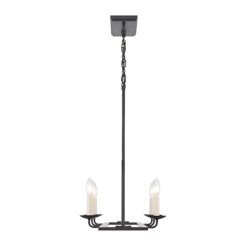 Elk Home Ellisville Matte Black Finish 6 Light Chandelier