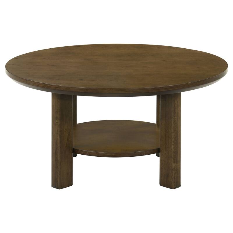 Ottowa 35-inch Round Wood Cocktail Coffee Table