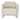 Sagebrook Home Ivory Armchair Contemporary Wide Lounge Chair Comfortable Stylish Home or Office Accent Furniture Upholst