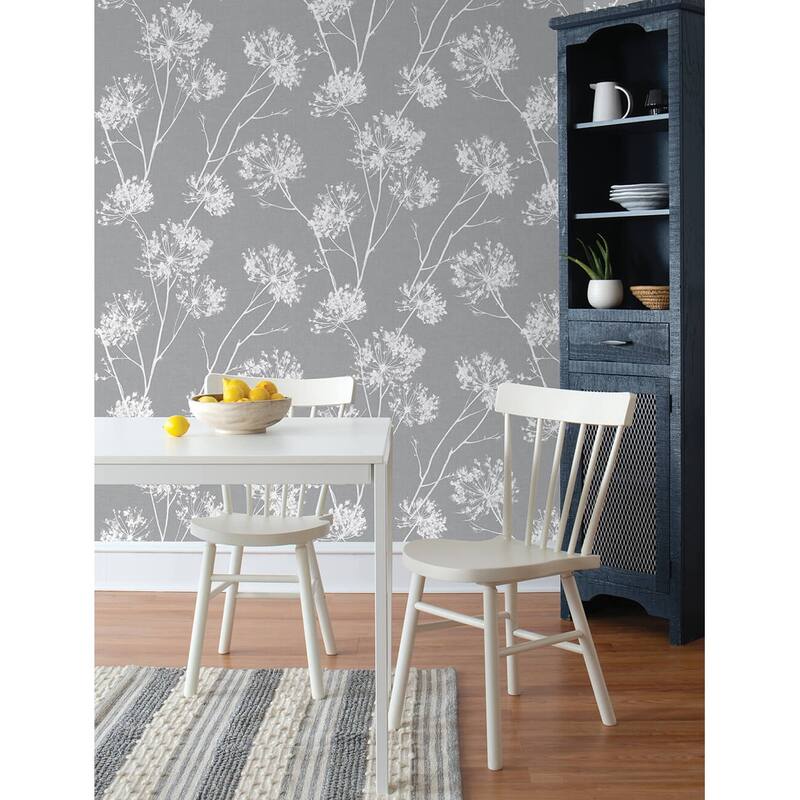 NextWall One O'Clocks Botanical Peel and Stick Removable Wallpaper