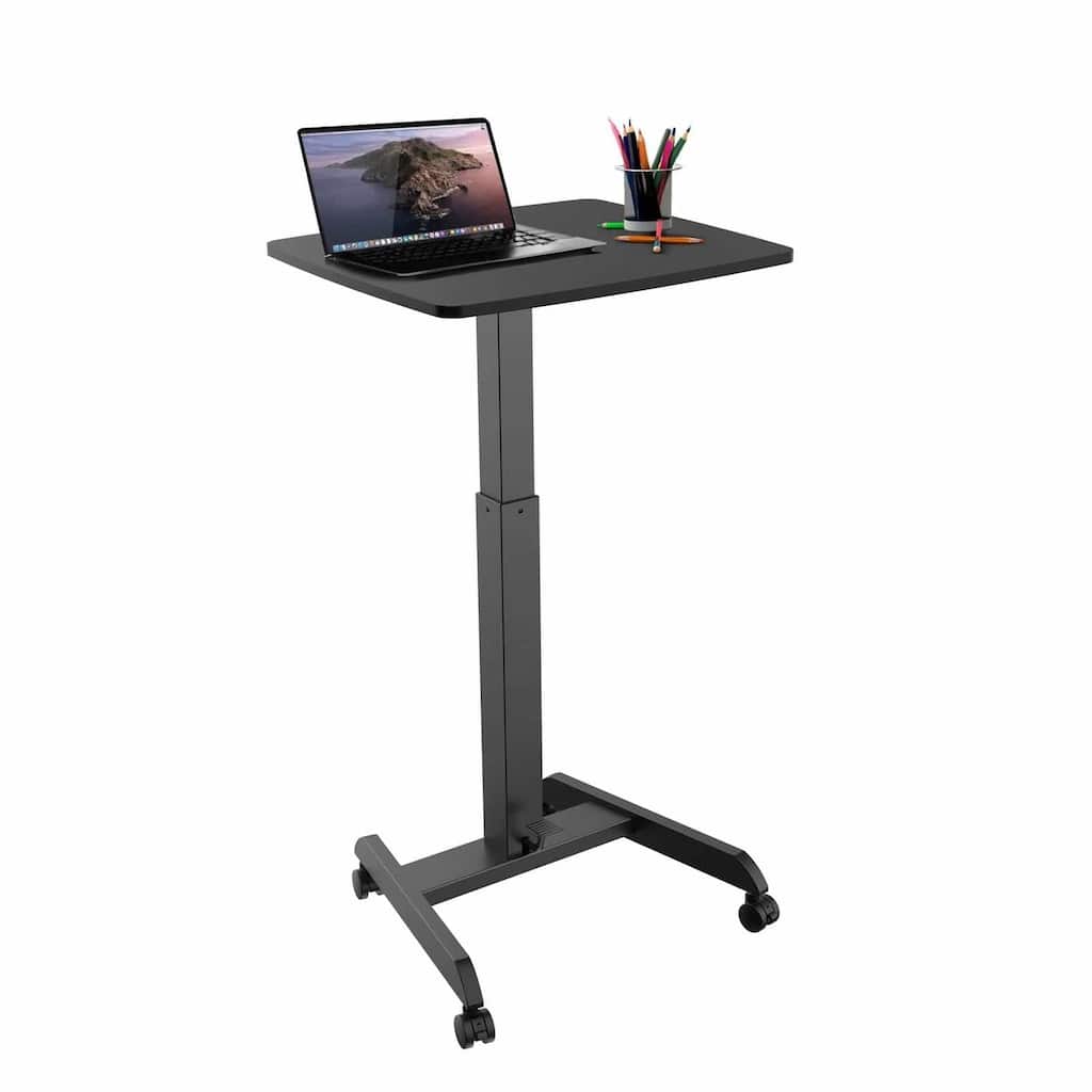 Mount-It! 24"W Manual Adjustable Standing Laptop Desk, Black (MI-7997BLK)