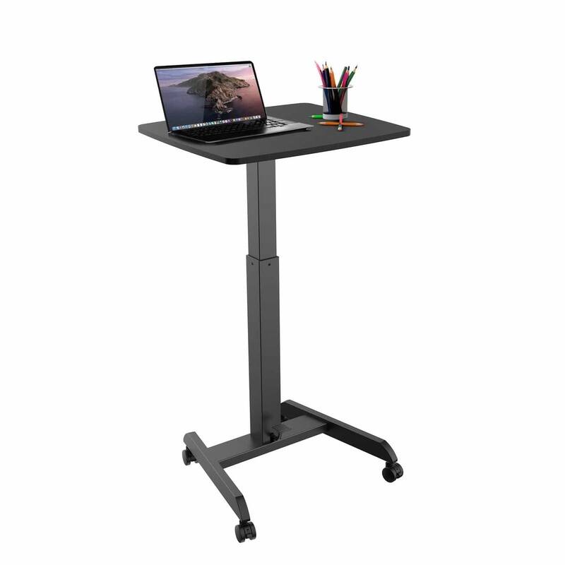 Mount-It! 24"W Manual Adjustable Standing Laptop Desk, Black (MI-7997BLK)