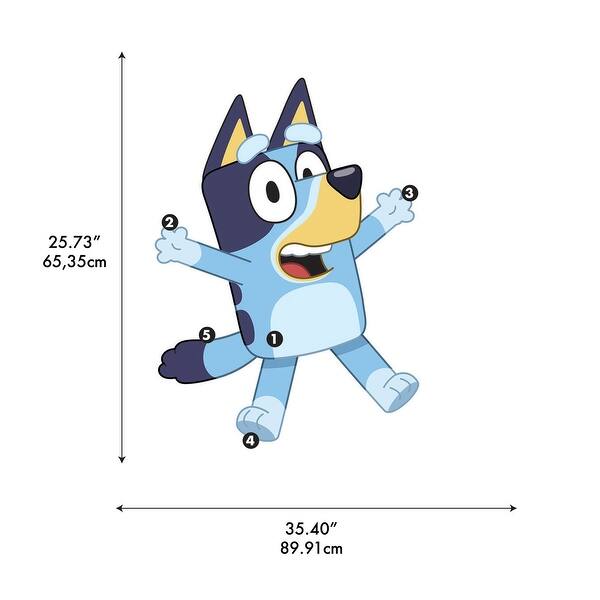 Bluey Character Peel and Stick Wall Decals by RoomMates