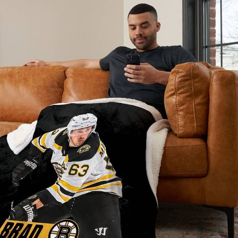 NHL Player Silk Touch Sherpa Throw Blanket