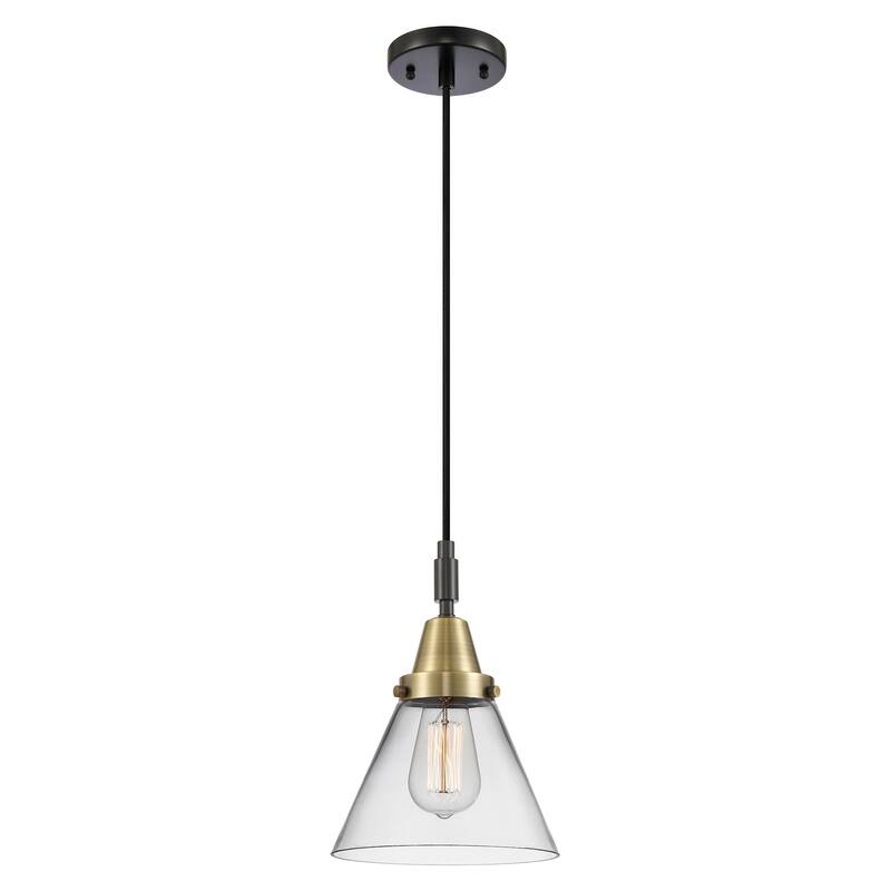 Innovations Lighting 447-1P-G42 Cone 8" Wide Mini Pendant with Clear