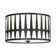 preview thumbnail 1 of 7, Crystorama Lighting Group ROY-800 Royston 3 Light 18" Wide Flush Mount Black