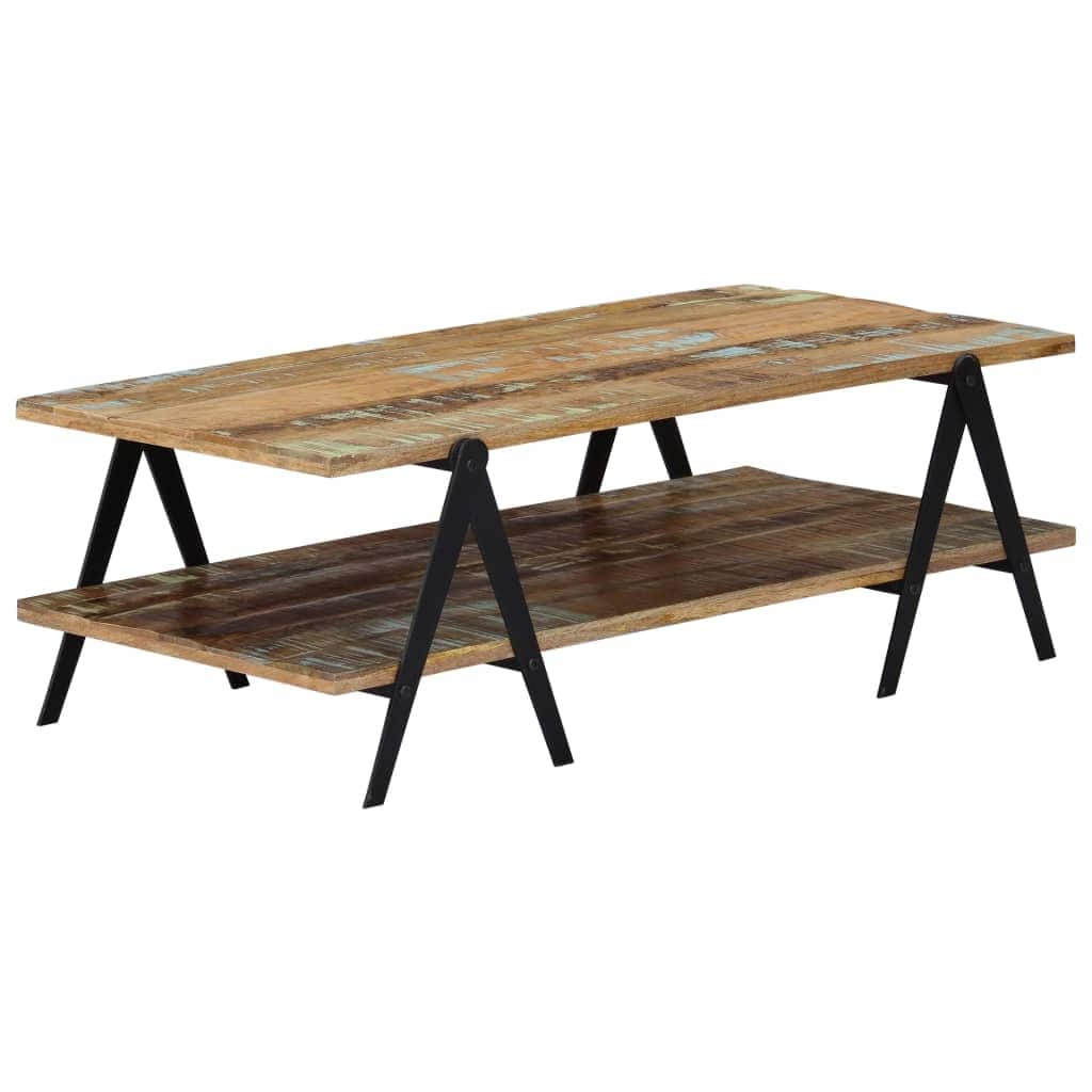 vidaXL Coffee Table 45.3"x23.6"x15.7" Solid Reclaimed Wood - 45.3" x 23.6" x 15.7"