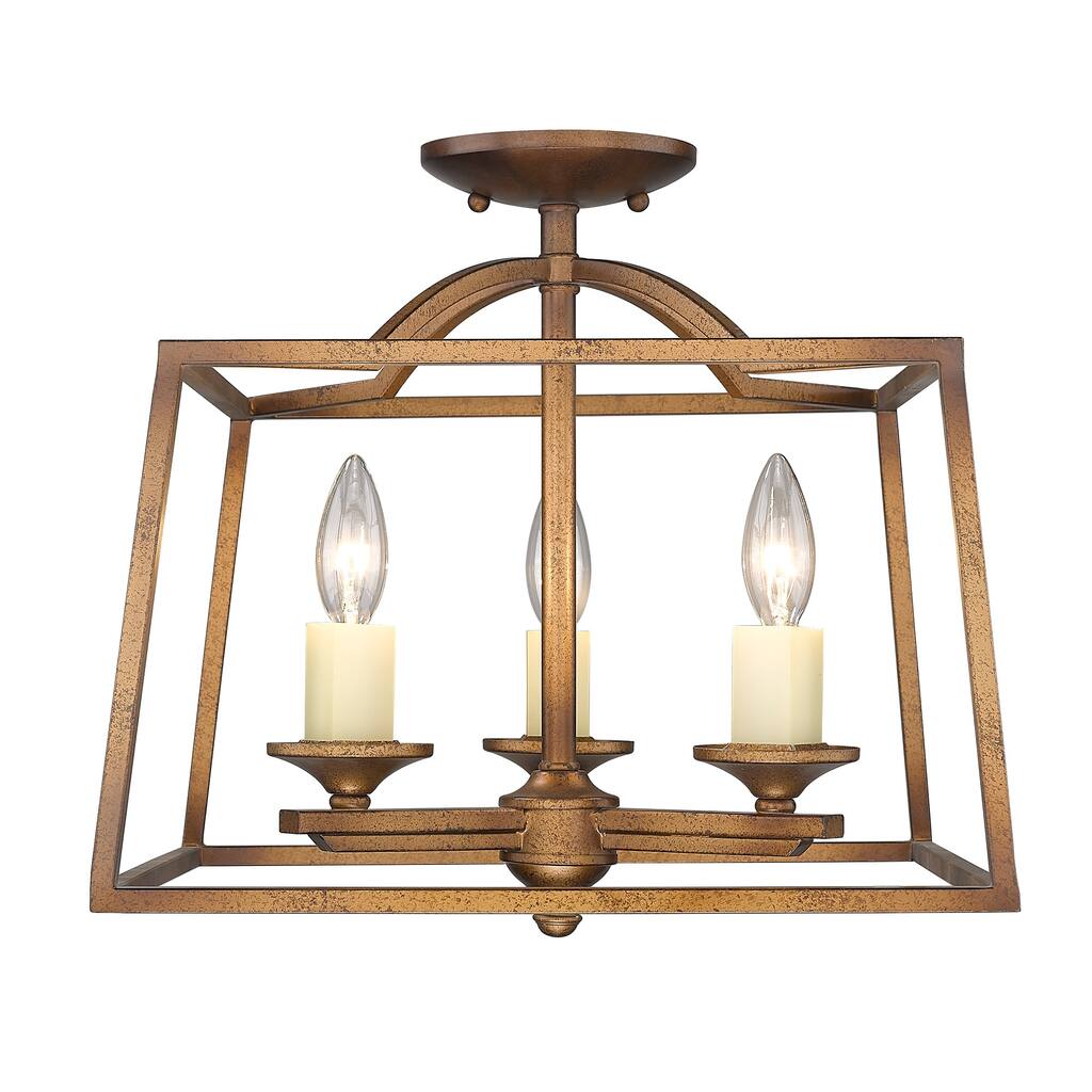 Athena 3 Light Semi-flush