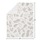 preview thumbnail 4 of 3, Floral Leaf Boy Girl Baby Receiving Security Swaddle Blanket - Ivory Beige Taupe Neutral Boho Watercolor Botanical Woodland