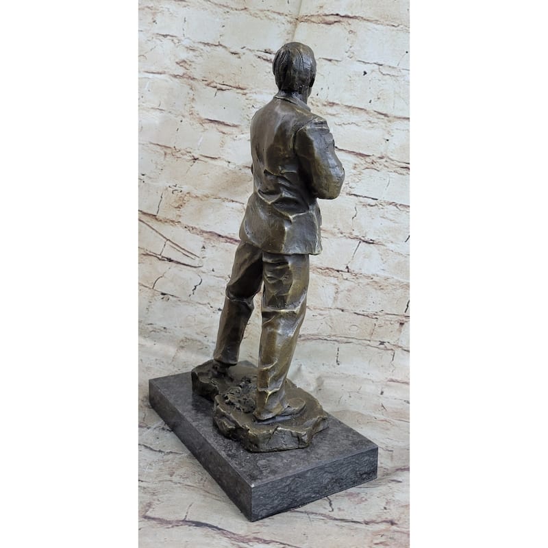 Al Pacino Scarface Say Hello To My Little Friend Bronze Statue Sculpture Figure Signed Art 14 Inches X 8 Inches