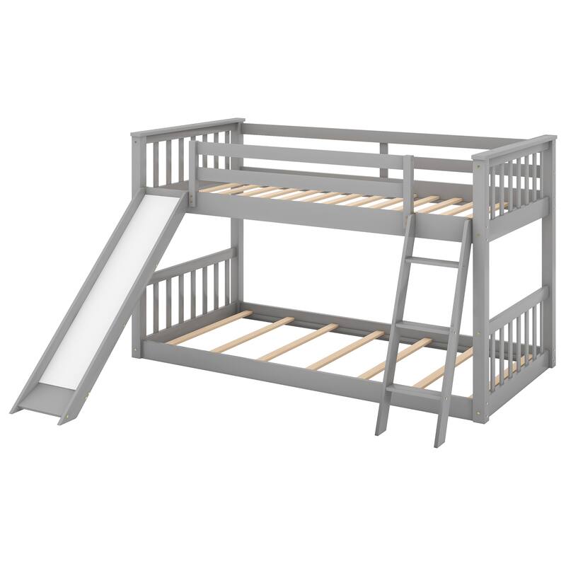 Compact Twin Solid Wood Bunk Bed