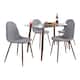 Option Grey Fabric/Walnut Metal