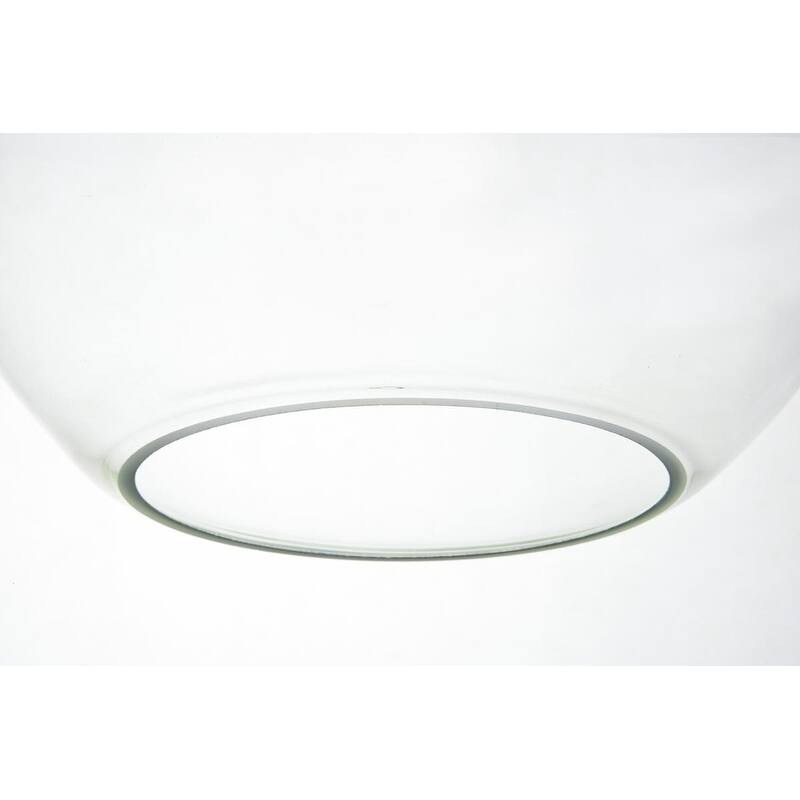 1-Light 12-inch Clear Glass Pendant