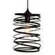 preview thumbnail 1 of 1, Elegant Lighting LDPD2086 Hopper Single Light 7-7/8" Wide Mini Pendant Black