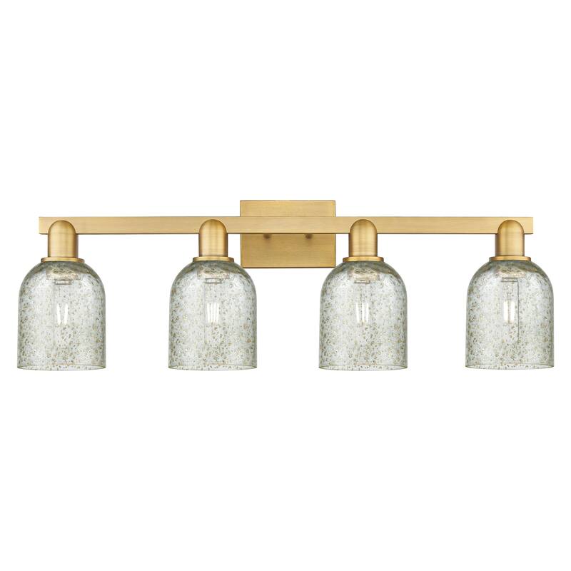 Innovations Lighting Endless Possibilities Arcadia - Caledonia - 4 Light 32" Bath Vanity Light - Brushed Brass/Mica