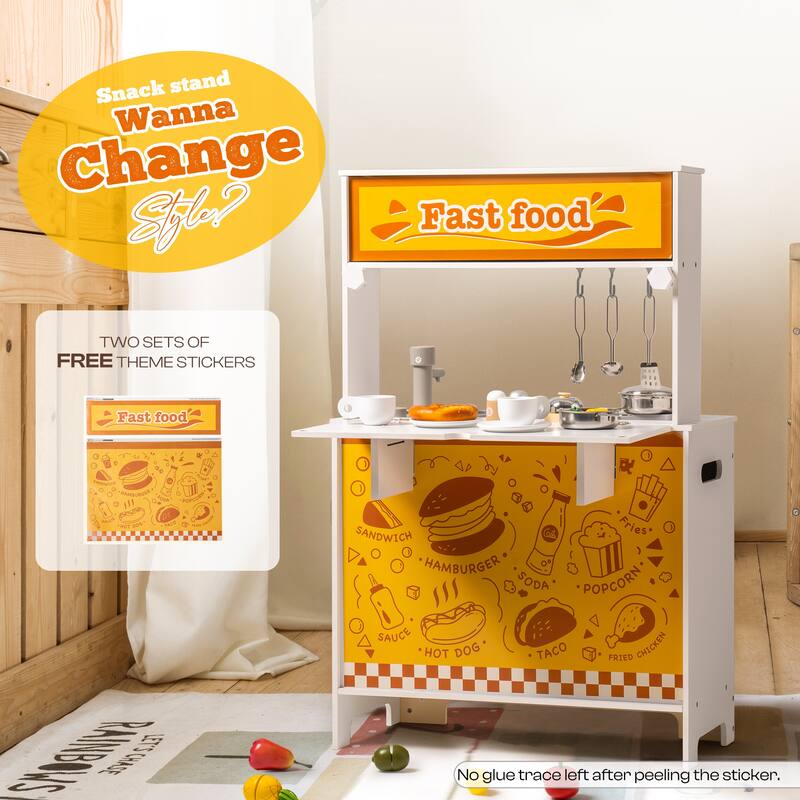 Wooden Chef Playset With Cookware Accessories-Children Birthday Gift