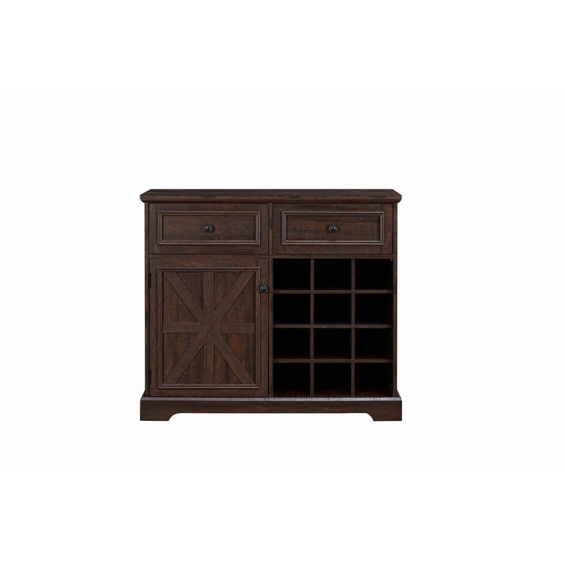 39.38''W Wine Bar Storage Sideboard with 2 Drawers