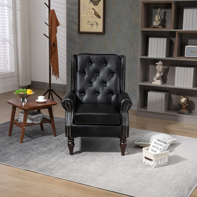 Coolmore Tufted Lounge Armchair - 31.50 x 29.33 x 39.37