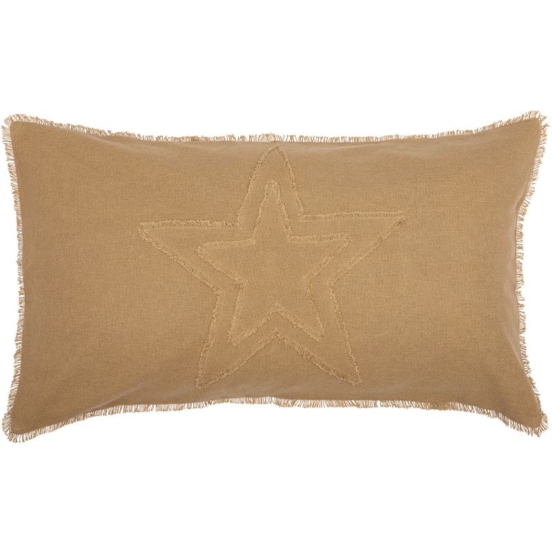 Burlap Star Sham